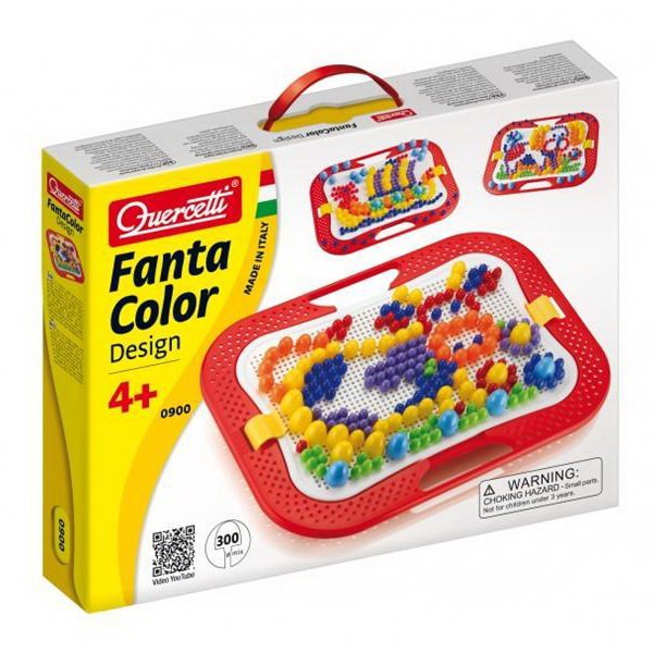Quercetti FantaColor Design - mix Ø 10, 15, 20 mm, 300 ks