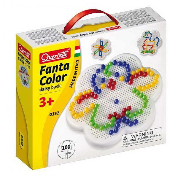 Quercetti FantaColor Daisy Basic - Ø 10 mm, 100 ks