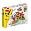 Quercetti FantaColor Portable - štvorce a trojuholníky, 300 ks