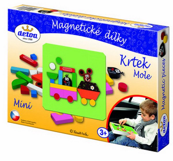 Detoa Magnetické dieliky Krtko mini, 27 ks