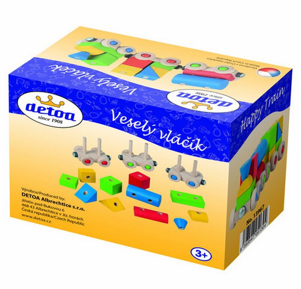 Detoa Veselý vláčik s vagónikmi