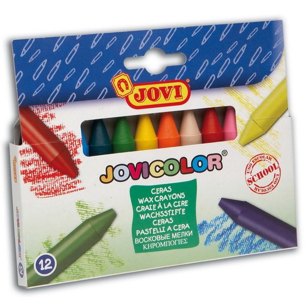 Jovicolor - voskovky okrúhle, 12 ks