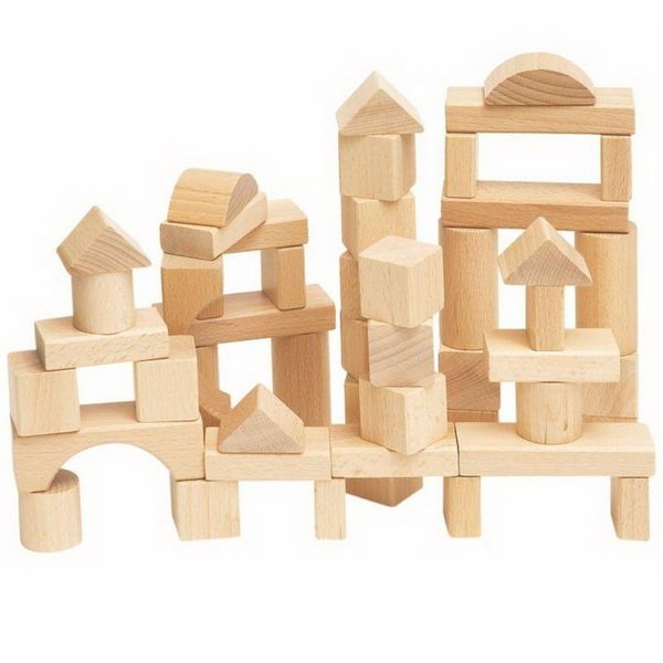 Woody Mini kocky prírodné, 50 ks