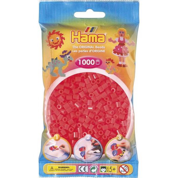 Hama zažehlovacie korálky neónové, 1000 ks