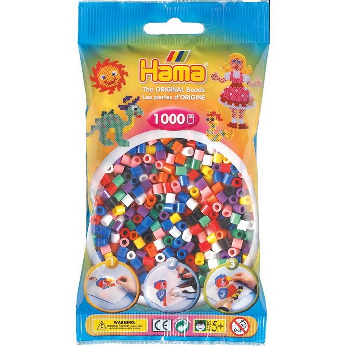 Hama zažehlovacie korálky MIX, 1000 ks