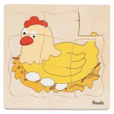 Woody Puzzle Vývoj sliepočky