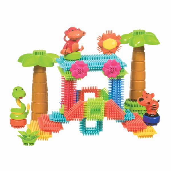Bristle Blocks Pichľavé kocky Džungľa, 56 ks