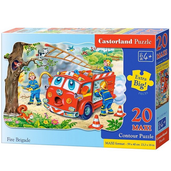 Castorland Puzzle Požiarnici, 20 dielikov