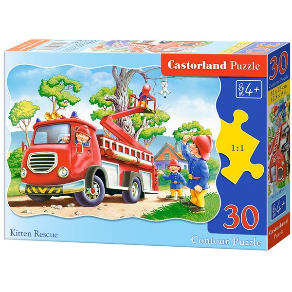 Castorland Puzzle Požiarnici, 30 dielikov