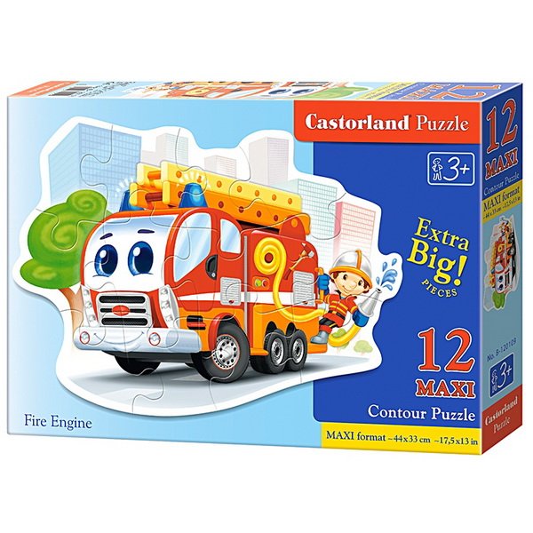 Castorland Puzzle Požiarnícke auto, 12 dielikov