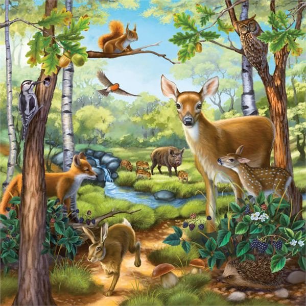 Ravensburger Puzzle Zvieratá,  3v1