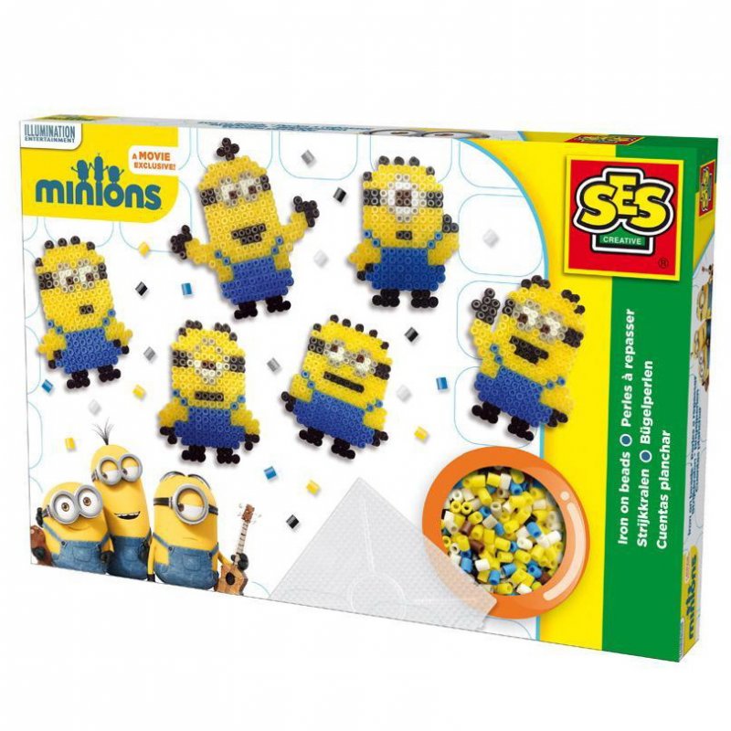 SES Creative Zažehlovacie korálky Mimoni, 1600 ks