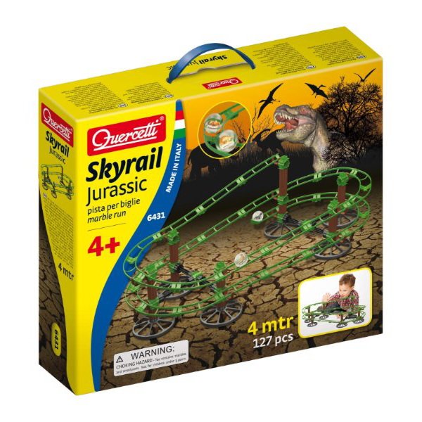 Quercetti Skyrail Jurassic Roller Coaster, 127 dielikov