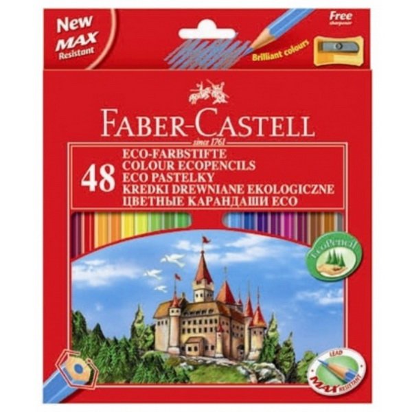 Faber Castell Pastelky farebné, 48 ks + struhatko gratis