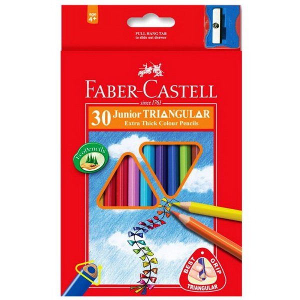 Faber Castell Pastelky Jumbo triangular, 30 ks