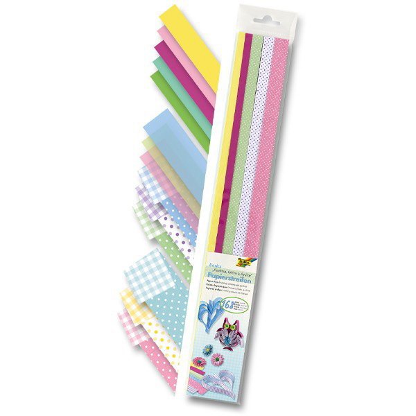 Folia Prúžky papiera Basic 50 cm, 168 ks