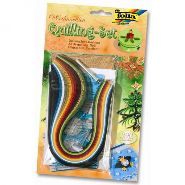 Folia Quilling Veľká sada vianočná, 290 ks