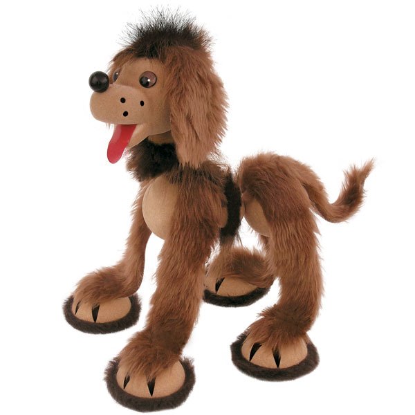 Dandy Toys Marioneta Psík tmavohnedý