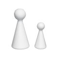 Polystyrénová figúrka na výrobu bábiek, 15 cm