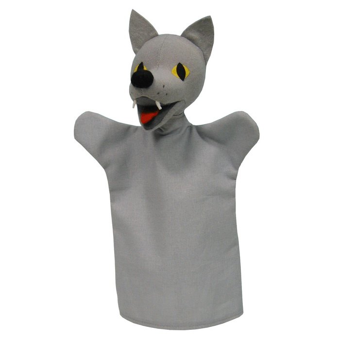 Maňuška klasická Vlk - kolekcia L, 28 cm