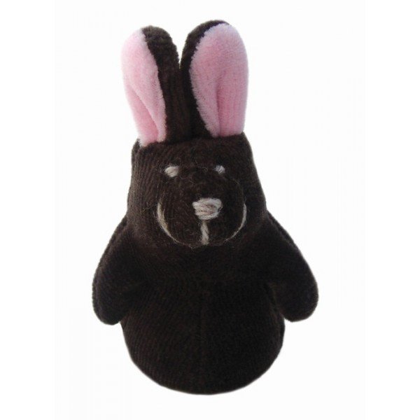 Prstová maňuška Zajac, 8 cm