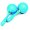 Gitre Maracas farebné 22 cm, pár