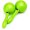 Gitre Mini maracas farebné 14 cm, pár