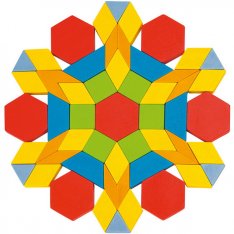 Školská skladačka puzzle geometrické tvary, 250 ks