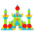 Školská skladačka puzzle geometrické tvary, 250 ks