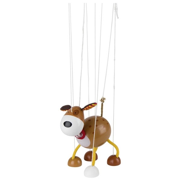 Goki Marioneta drevená Psík