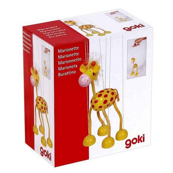Goki Marioneta drevená Žirafa