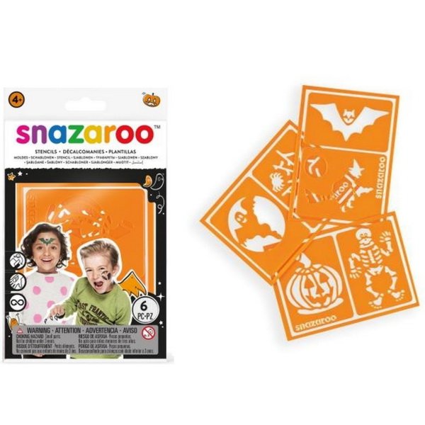 Snazaroo Šablóny na tvár a telo Halloween, 3 ks
