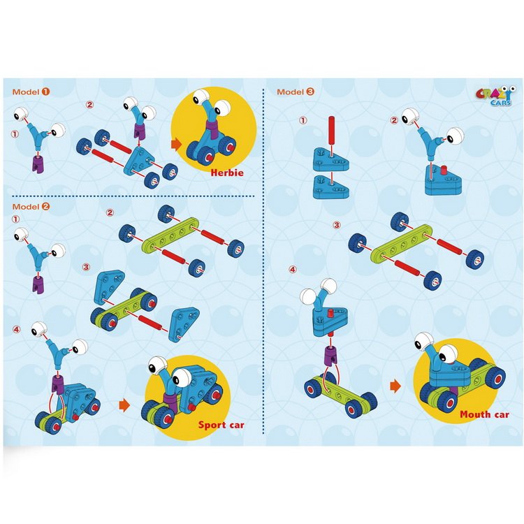 Gigo 7262 stavebnica Junior Engineer - Crazy Cars, 14 ks