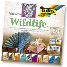 Folia Origami papier Wildlife, 50 ks