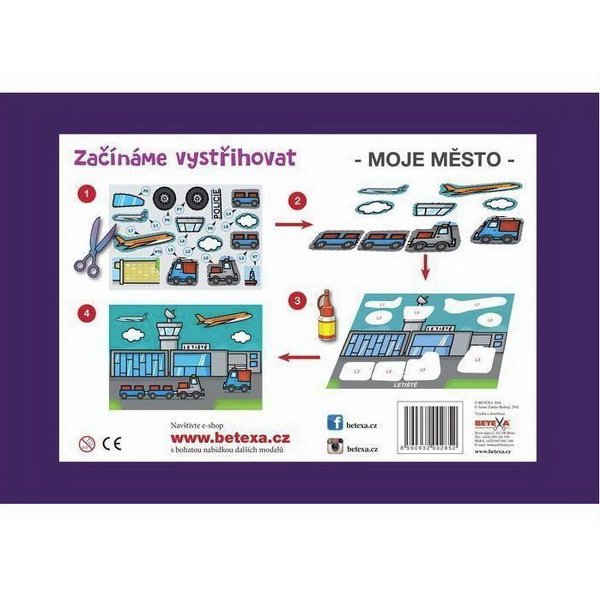 Vystrihovačka Začíname vystrihovať Moje mesto 4+