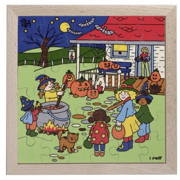 Školské edukačné puzzle Halloween, 36 dielikov