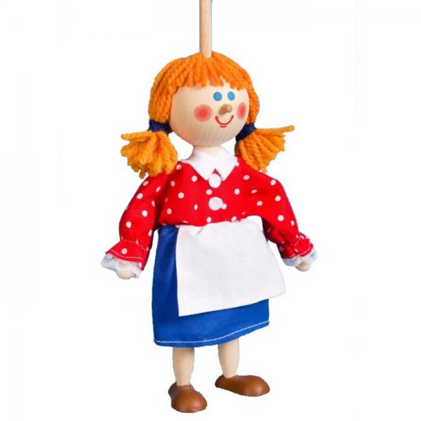Bábka na tyči bez nití Marienka, 20 cm