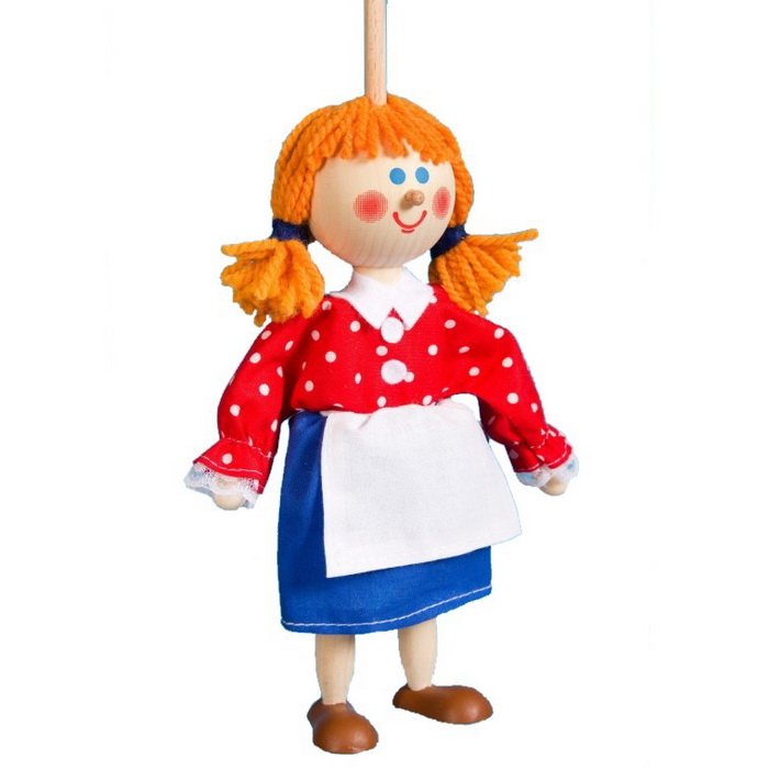 Bábka na tyči bez nití Marienka, 20 cm
