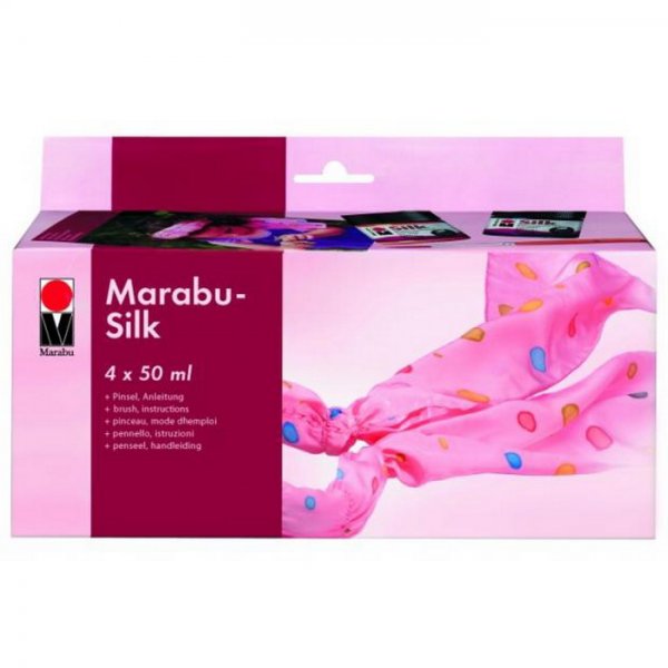 Marabu Farby na hodváb Silk, sada 4 x 50 ml