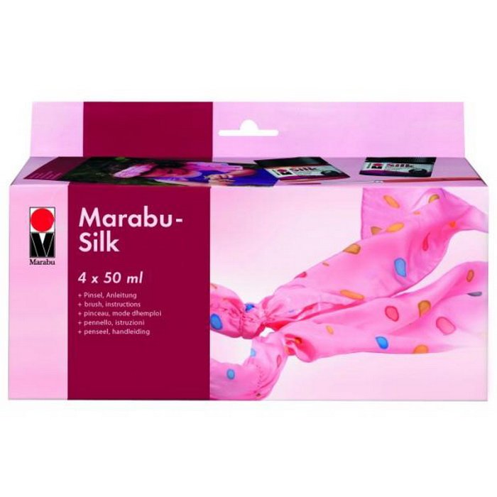 Marabu Farby na hodváb Silk, sada 4 x 50 ml