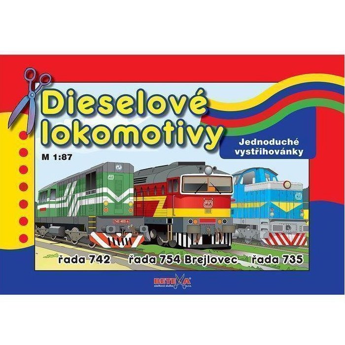 Vystrihovačka Dieselové lokomotívy, 3 modely