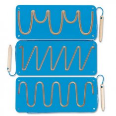 Školské magnetické bludiská 3v1, modrý set