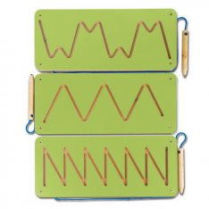 Školské magnetické bludiská 3v1, zelený set