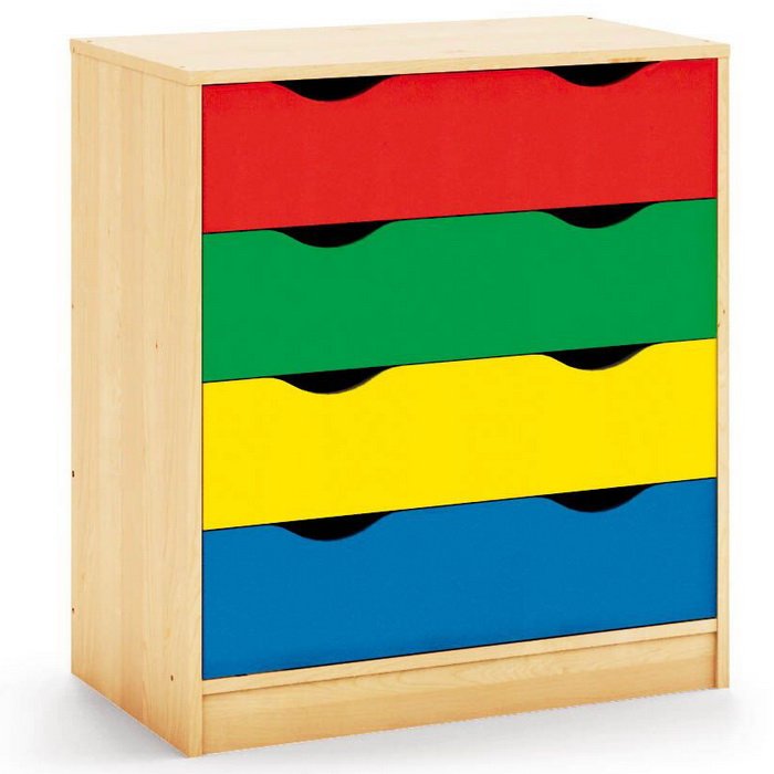 MAXICOLOR Komoda so 4 zásuvkami, 88 cm