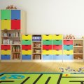 MAXICOLOR Regál kombinovaný, 88 cm