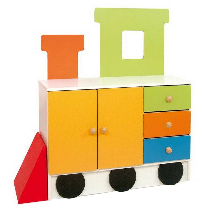 TRAIN Skrinka Lokomotíva, 135 cm