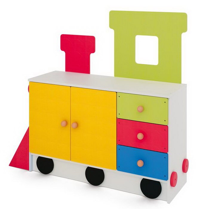 TRAIN Skrinka Lokomotíva, 135 cm