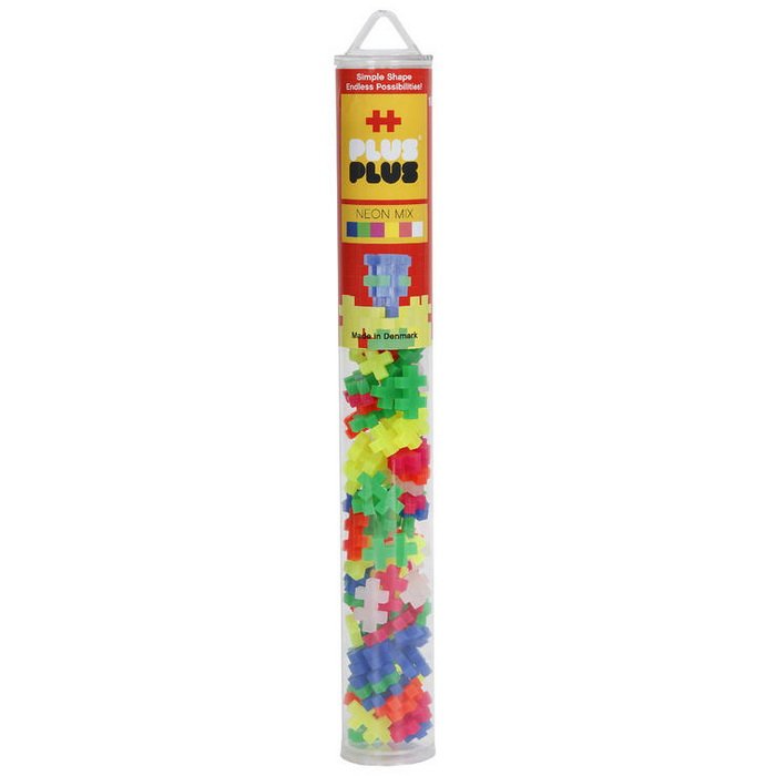 Plus-Plus Mini 100 v tube, neon mix