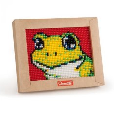 Quercetti Mini Pixel Art Žabka, 1200 gombíkov