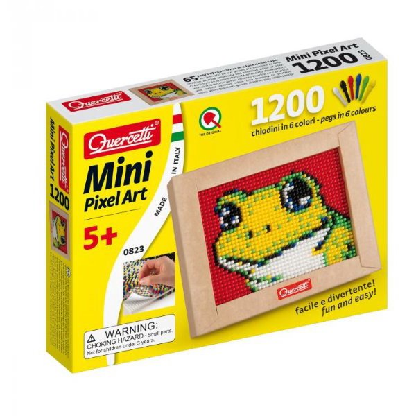 Quercetti Mini Pixel Art Žabka, 1200 gombíkov